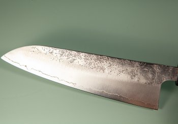 Hatsukokoro Ginrei Silver 3 Nashiji Wa-Santoku 170mm Ebony