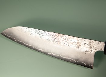 Hatsukokoro Ginrei Silver 3 Nashiji Wa-Santoku 170mm Ebony