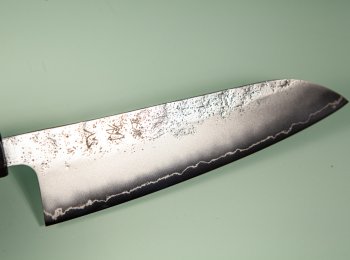 Hatsukokoro Ginrei Silver 3 Nashiji Wa-Santoku 170mm Ebony