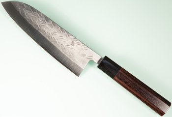 Tadafusa S-43 Wa-Santoku 170mm Hammered SLD Rosenholz/B�ffelhorn