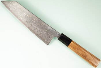 Hatsukokoro Hikari SLD Damascus Kurozome Wa-Bunka 175mm Teak
