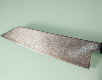 Hatsukokoro Hikari SLD Damascus Kurozome Wa-Bunka 175mm Teak