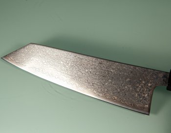 Hatsukokoro Hikari SLD Damascus Kurozome Wa-Bunka 175mm Teak