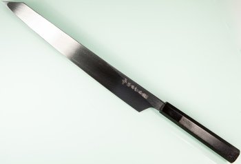 Aoki Hien Mirror / Itsuo Doi Kengata Yanagiba Mirror 300mm mit Scheide
