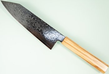 Hatsukokoro Ryuhyo Migaki SG2 Damascus Wa-Bunka 175mm Olive