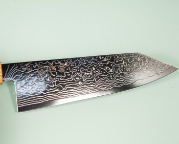 Hatsukokoro Ryuhyo Migaki SG2 Damascus Wa-Bunka 175mm Olive