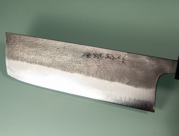 Shu Matsubara AO2 Nashiji Wa-Nakiri 165mm Walnuss
