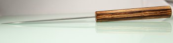 Tsunehisa SRS13 Damascus polished Wa-Santoku 165mm burnt Oak