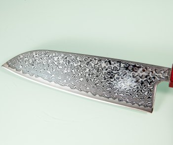 Tsunehisa SRS13 Damascus polished Wa-Santoku 165mm RRO
