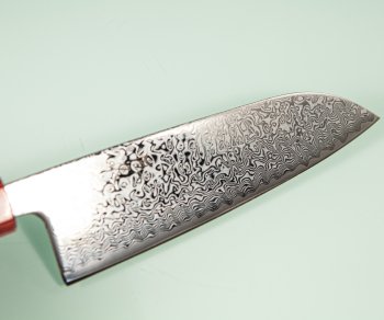 Tsunehisa SRS13 Damascus polished Wa-Santoku 165mm RRO