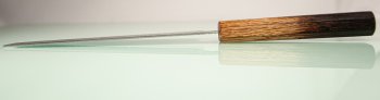 Tsunehisa AUS10 Nawame Damascus Wa-Nakiri 165mm burnt Oak