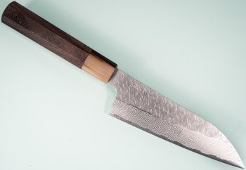 Nigara SG STRIX Tsuchime Damascus Wa-Santoku 150mm Rosenholz/B�ffelhorn