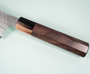 Nigara SG STRIX Tsuchime Damascus Wa-Santoku 150mm Rosenholz/B�ffelhorn