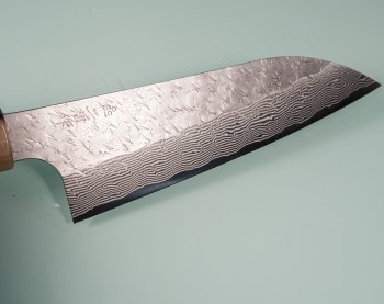 Nigara SG STRIX Tsuchime Damascus Wa-Santoku 150mm Rosenholz/B�ffelhorn