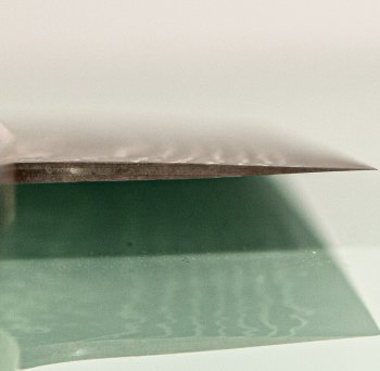 Takeshi Saji VG10 Gold Damascus Wa-Nakiri 160mm orange stabilisiert/B�ffelhorn
