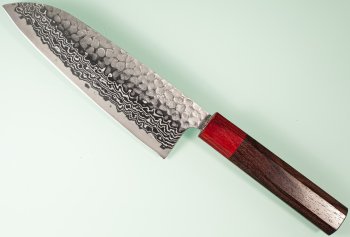 Tsunehisa G3 Tsuchime Damascus Wa-Santoku 170mm RRO