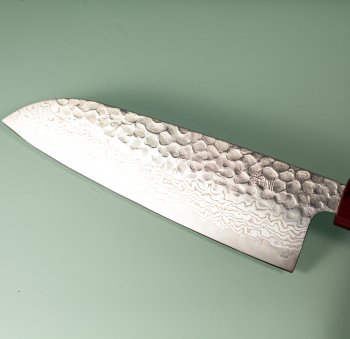 Tsunehisa G3 Tsuchime Damascus Wa-Santoku 170mm RRO