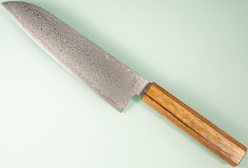 Toshitaka SG2 Damascus Wa-Santoku 180mm Oak