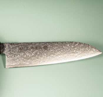 Toshitaka SG2 Damascus Wa-Santoku 180mm Ebony/Buffalo