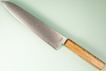 Toshitaka SG2 Damascus Wa-Gyuto 210mm Oak