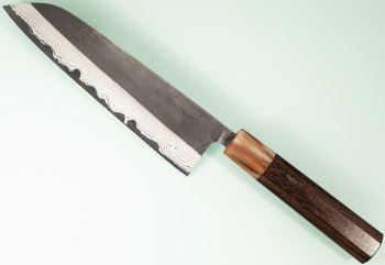 Naoto Aogami 1 Kuro Dama Wa-Santoku 180mm