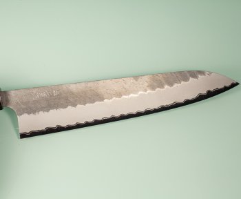 Nigara AS Satin Tsuchime Wa-Gyuto 260mm Walnut/Buffalo