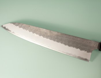 Nigara AS Satin Tsuchime Wa-Gyuto 260mm Walnut/Buffalo