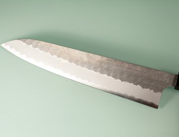 Nigara AS Satin Tsuchime Wa-Gyuto 260mm Walnut/Buffalo