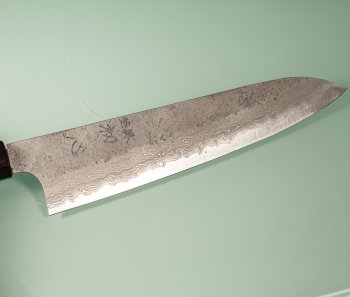 Hatsukokoro X Nigara Ryusui Aogami 2 Nashiji Damascus Wa-Gyuto 230mm