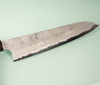 Hatsukokoro X Nigara Ryusui Aogami 2 Nashiji Damascus Wa-Gyuto 230mm