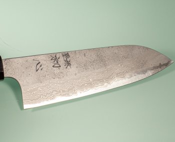 Hatsukokoro X Nigara Ryusui Aogami 2 Nashiji Damascus Wa-Santoku 170mm