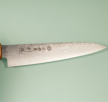 Toshitaka SG2 Damascus Wa-Petty 135mm Oak