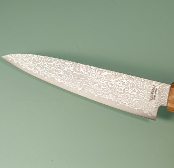Toshitaka SG2 Damascus Wa-Petty 135mm Oak