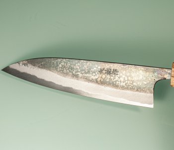 Nishida Shirogami 1 Kurouchi Wa-Gyuto 165mm WO