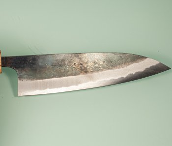 Nishida Shirogami 1 Kurouchi Wa-Gyuto 165mm WO
