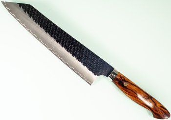 Nigara R2 Kurouchi Tsuchime Kiritsuke 230mm Ironwood