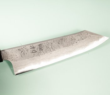 Hatsukokoro X Nigara Ryusui Aogami 2 Nashiji Damascus Wa-Kiritsuke 200mm Ebony