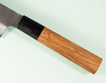 Hatsukokoro Aokitae Blue2 Kurouchi Wa-Santoku 170mm Teak