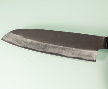 Hatsukokoro Aokitae Blue2 Kurouchi Wa-Santoku 170mm Teak