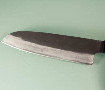 Hatsukokoro Aokitae Blue2 Kurouchi Wa-Santoku 170mm Teak