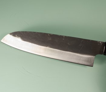 Hatsukokoro Aokitae Blue2 Kurouchi Wa-Santoku 170mm Teak