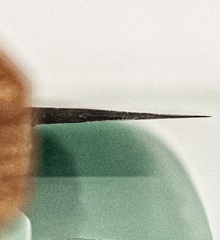 Hatsukokoro Aokitae Blue2 Kurouchi Wa-Santoku 170mm Teak