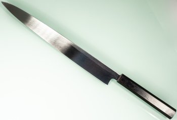 Hatsukokoro Shirasagi Kurouchi Aogami Wa-Yanagiba 300mm Ebony