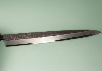 Hatsukokoro Shirasagi Kurouchi Aogami Wa-Yanagiba 300mm Ebony