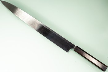 Hatsukokoro Shirasagi Kurouchi Aogami Wa-Yanagiba 330mm Ebony