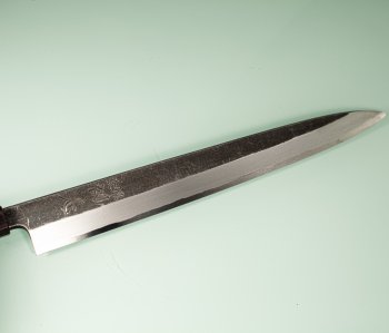 Hatsukokoro Shirasagi Kurouchi Aogami Wa-Yanagiba 330mm Ebony
