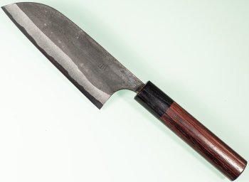 Onihiro Shirogami 1 Kurouchi Ko-Wa-Santoku 120mm