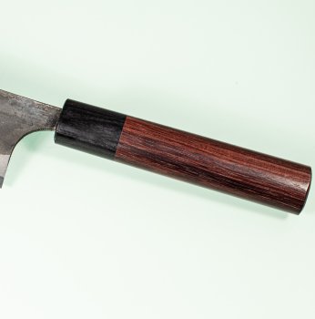 Onihiro Shirogami 1 Kurouchi Ko-Wa-Santoku 120mm