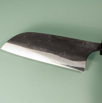 Onihiro Shirogami 1 Kurouchi Ko-Wa-Santoku 120mm