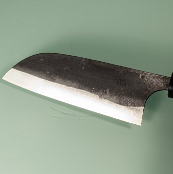 Onihiro Shirogami 1 Kurouchi Ko-Wa-Santoku 120mm